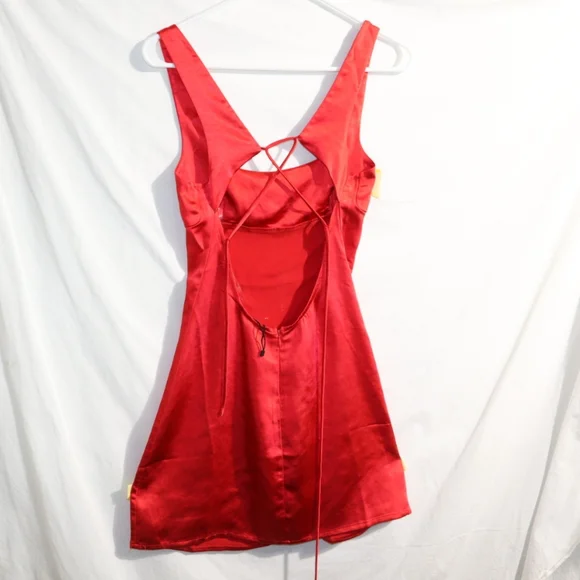 PRINCESS Poly Cobie Mini Dress Red Size 4 Valentines Day ! - Picture 7 of 13